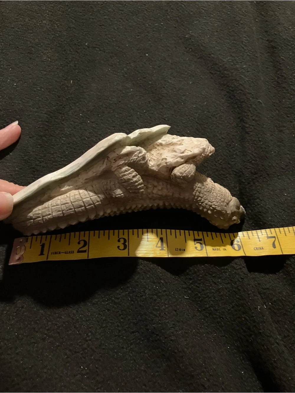 Vintage 1988 Castagna Italy Alligator Crocodile Alabaster Resin Figurine